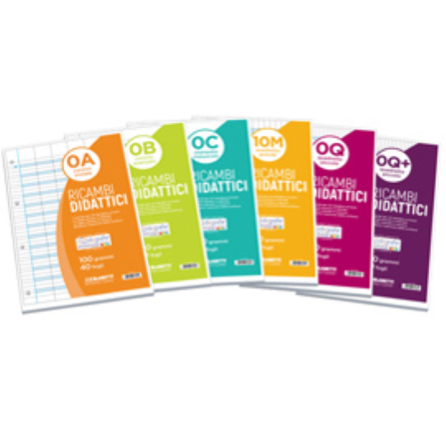 BLASETTI RICAMBI DIDATTICI A4 100 GR QUADRETTI 0Q+ 40 FOGLI BIANCO